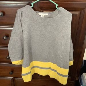 Yellow and Grey Pullover